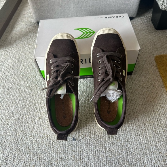 Cariuma Dark Brown Suede Sneakers - Picture 5 of 6